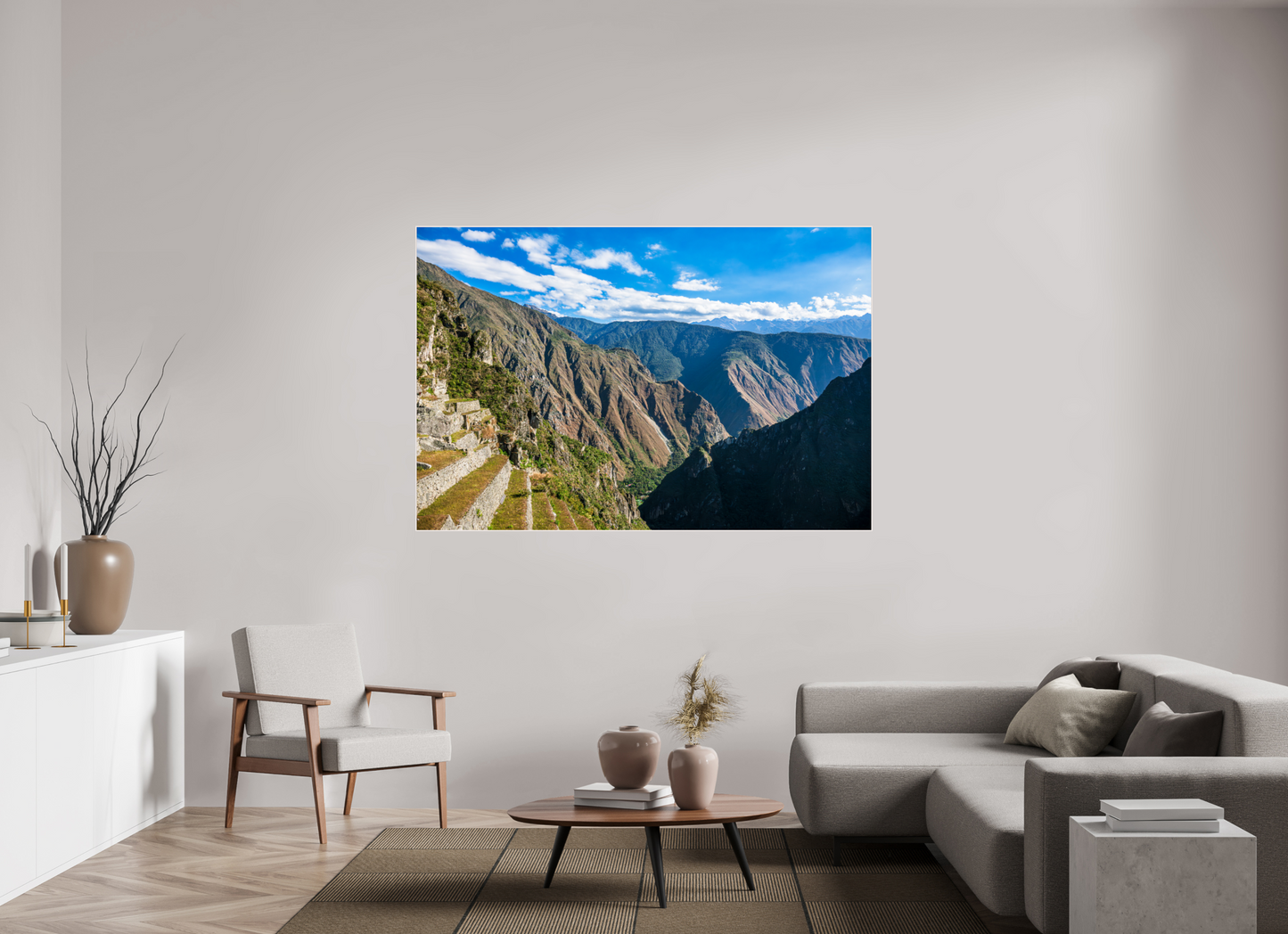 180 x 120 cm, Tirage photo métallisée ultraHD sous Plexi cadre Artbox Fiammetta Perou