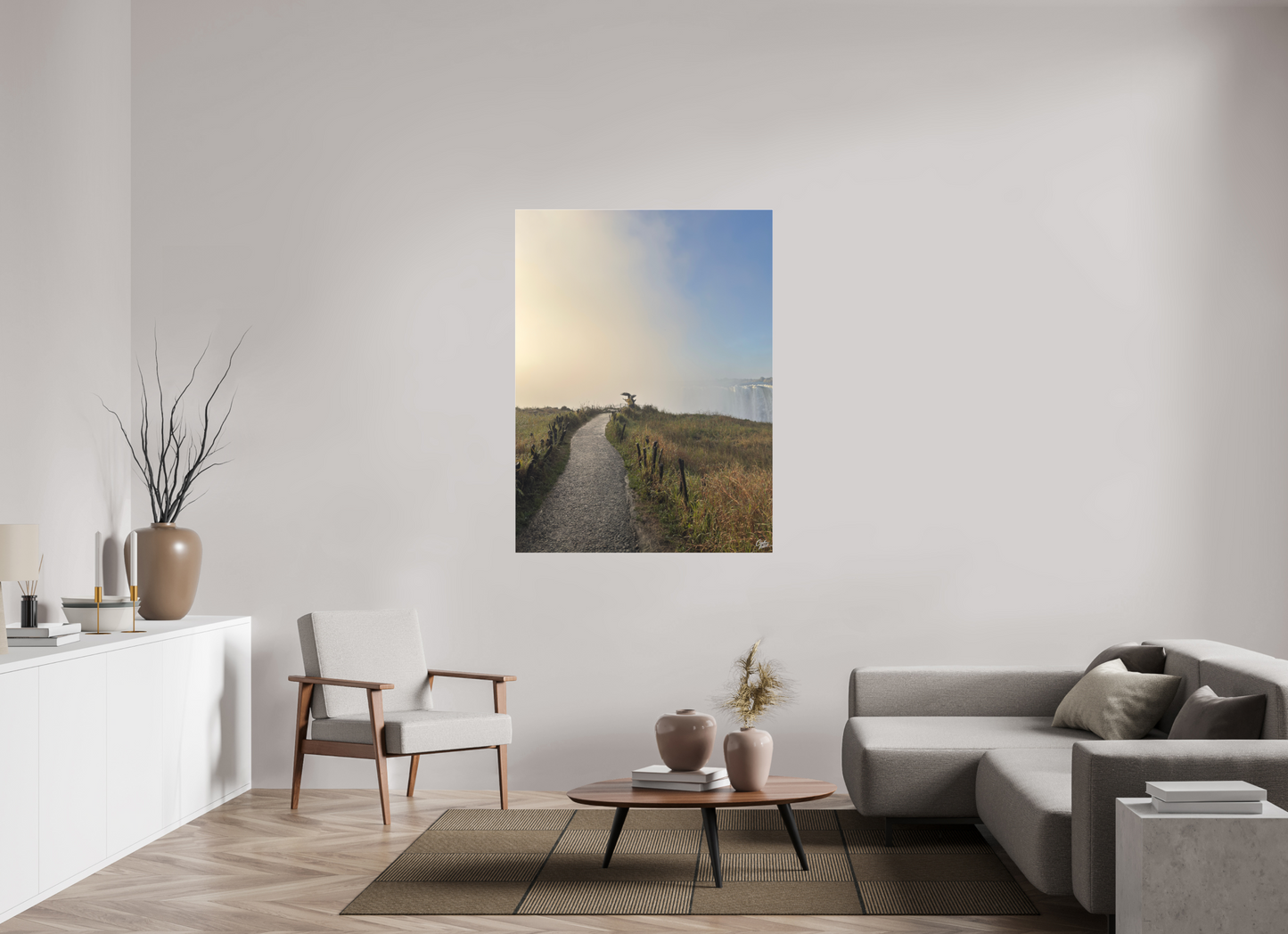 105 x 140 cm, Tirage photo sous Plexi mat Victoria Falls. Zimbabwe. Photography : © Caroline Fourest / REIA (Caroline Fourest)