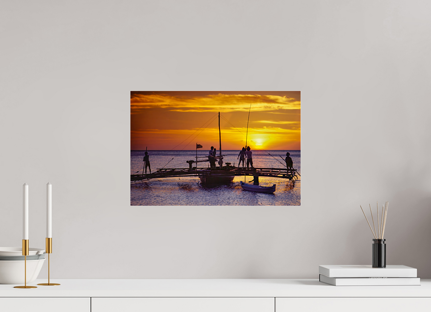Sunset Fishermen (Aline de Nanxe)