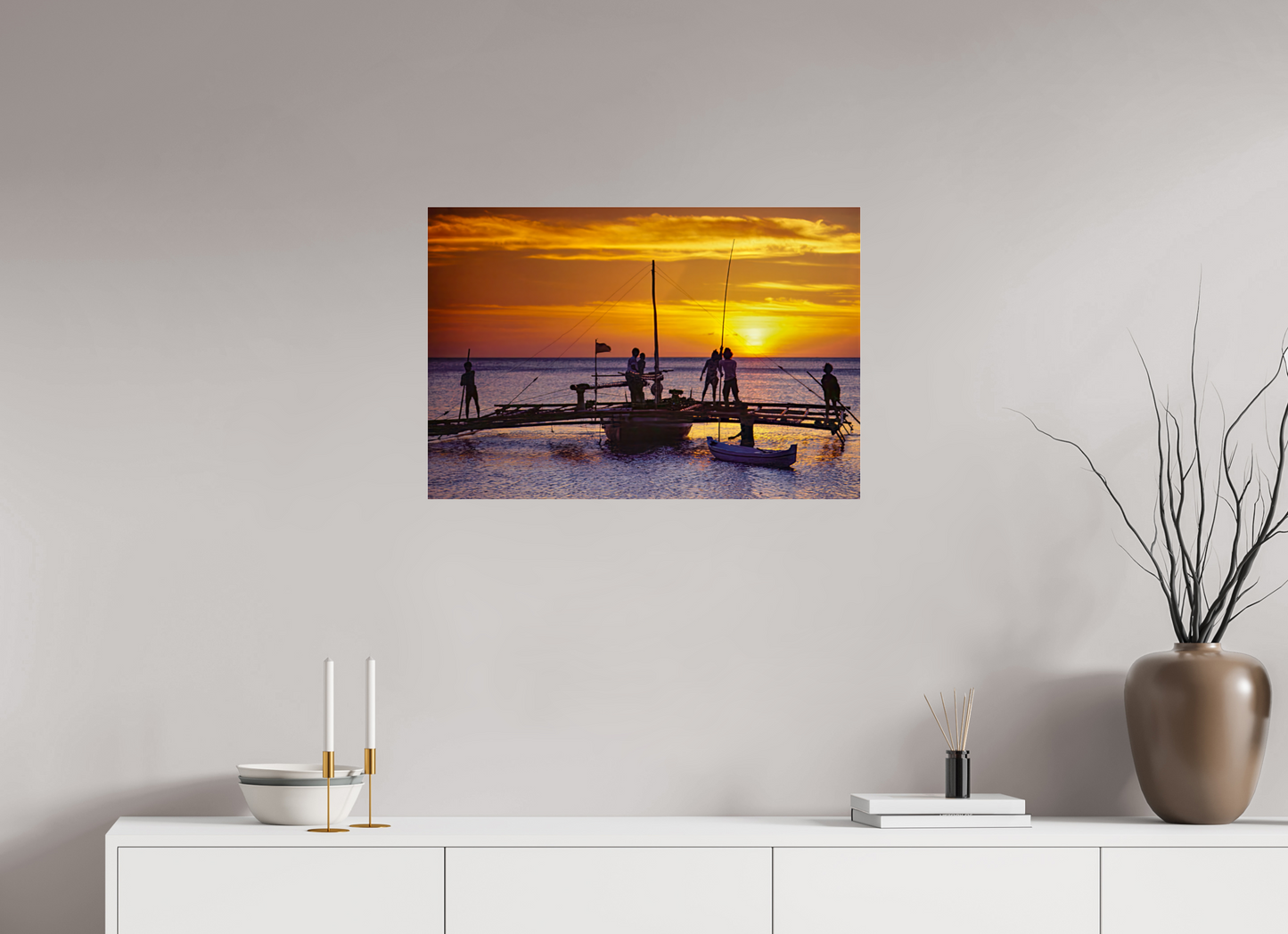 Sunset Fishermen (Aline de Nanxe)