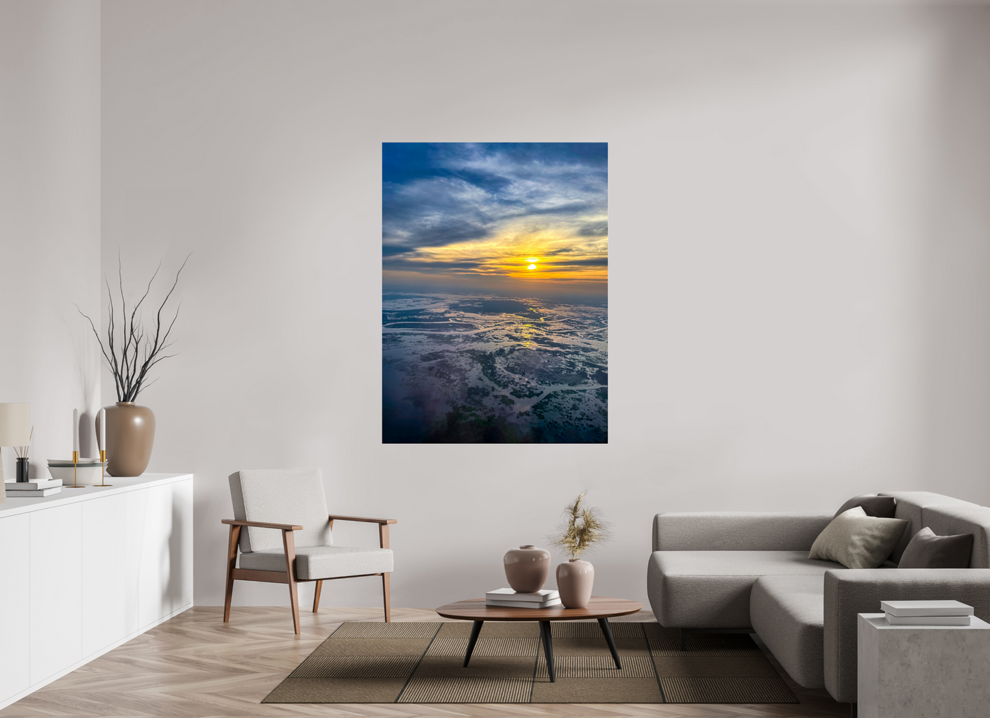 120 x 160 cm, Tirage photo ultraHD sous Plexi fg