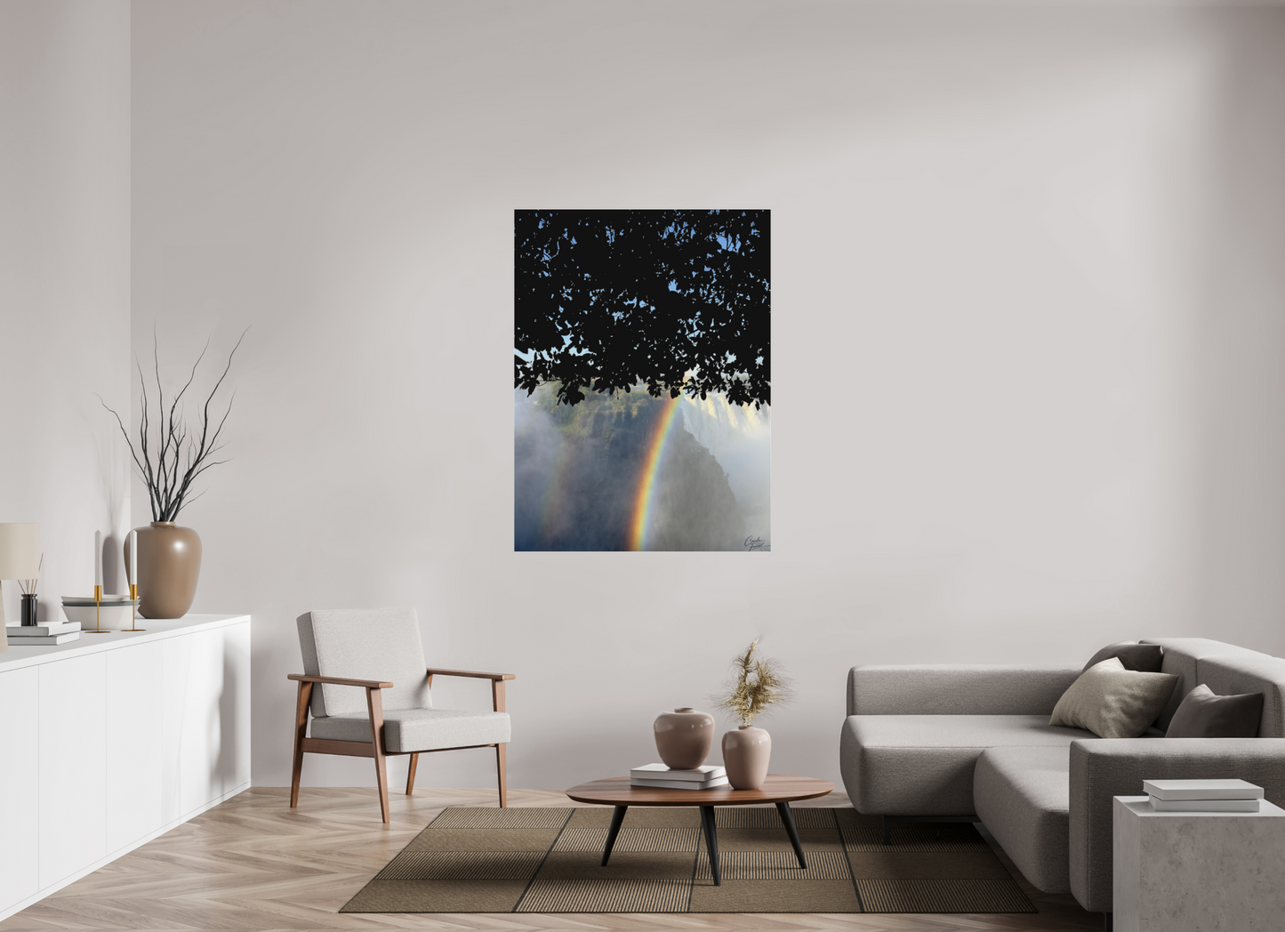 105 x 140 cm, Tirage photo sous Plexi mat Rainbow’s End (Caroline Fourest)