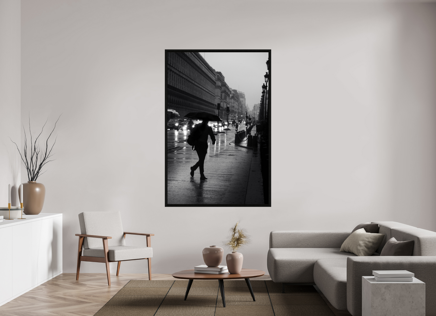 120 x 180 cm, Stockholm 30 mm noir retr