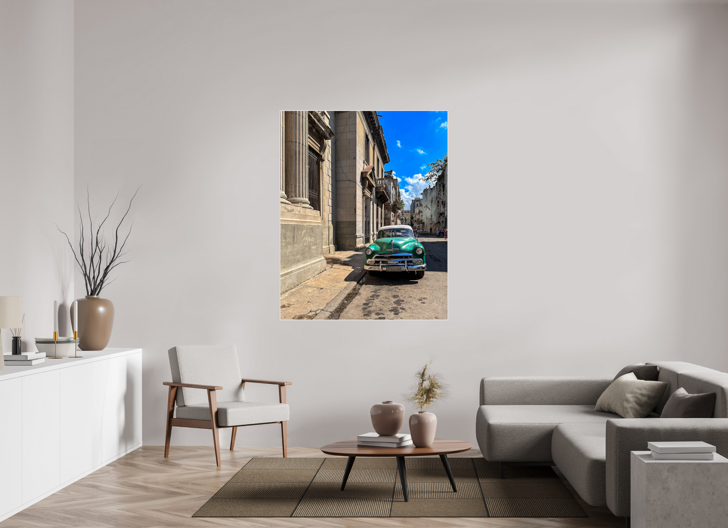 120 x 150 cm, Tirage photo métallisée ultraHD sous Plexi cadre Artbox h