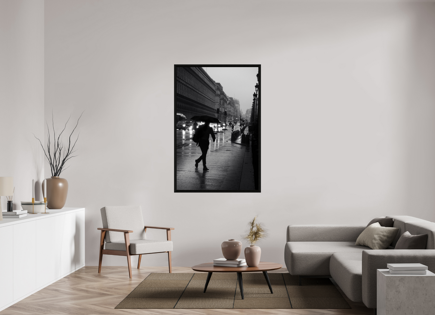 100 x 150 cm, Stockholm 30 mm noir retr