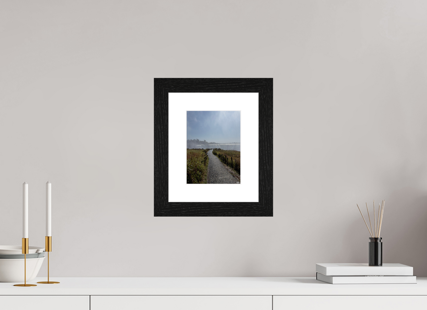 15 x 20 cm, Cadre noir Fogbound Horizon (Caroline Fourest)