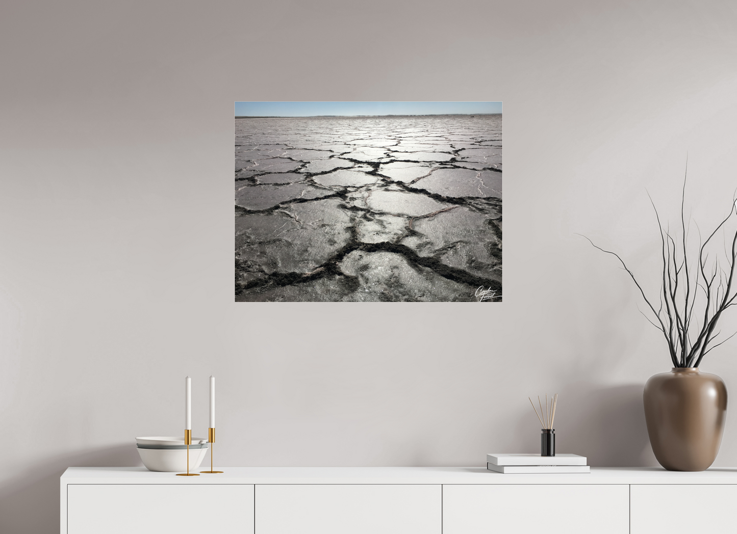 80 x 60 cm, Photo Print Under Acrylic Glass Earth’s Silent Cry (Caroline Fourest)