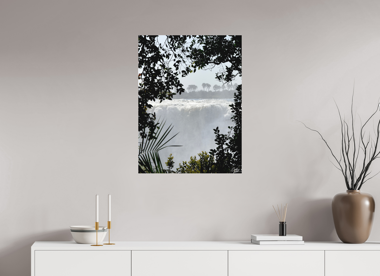 60 x 80 cm, Tirage photo sous Plexi mat The Roar Beyond the Leaves (Caroline Fourest)