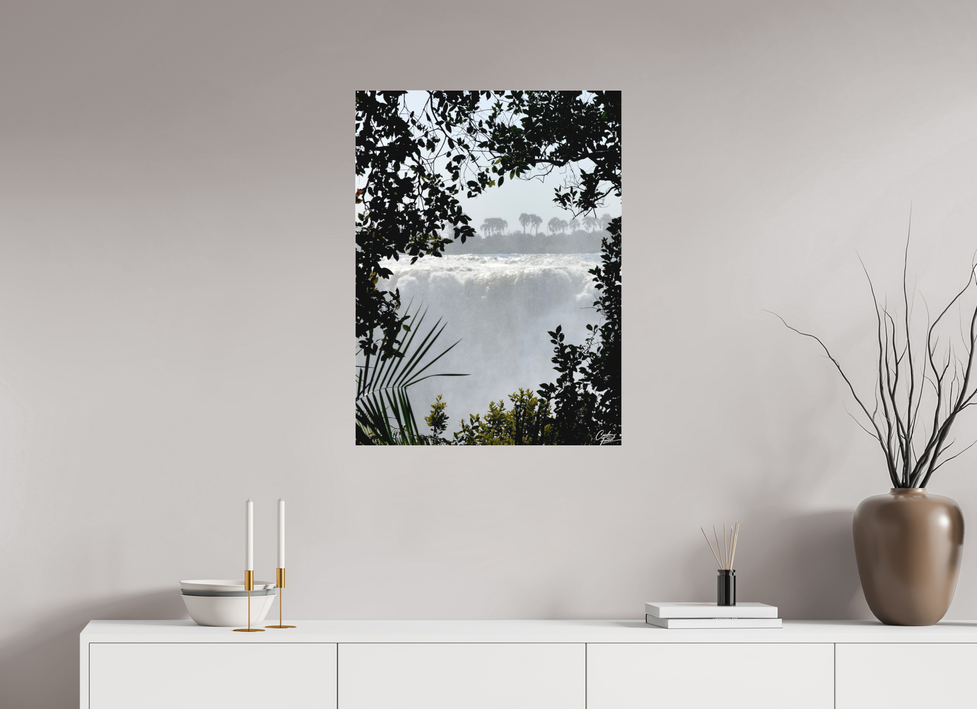 60 x 80 cm, Tirage photo sous Plexi mat The Roar Beyond the Leaves (Caroline Fourest)