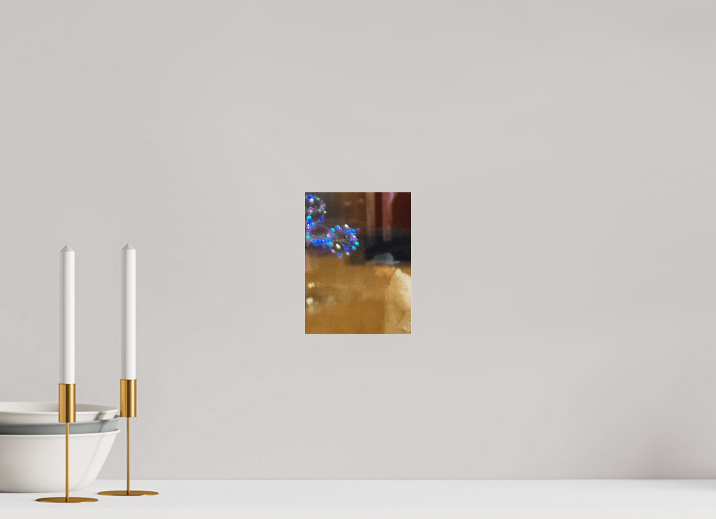 15 x 20 cm, Tirage photo sous Plexi mat Solitude, l'homme Flou (Marie Sicard)