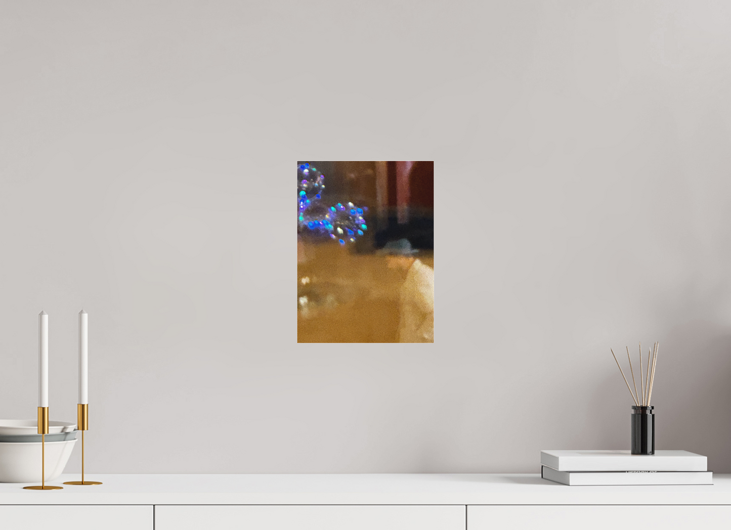 21 x 28 cm, Tirage photo sous Plexi mat Solitude, l'homme Flou (Marie Sicard)