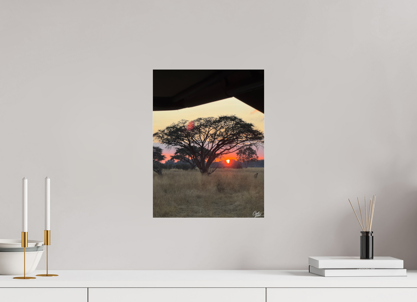 30 x 40 cm, Photo Print Under Acrylic Glass Savannah Serenade  (Caroline Fourest)