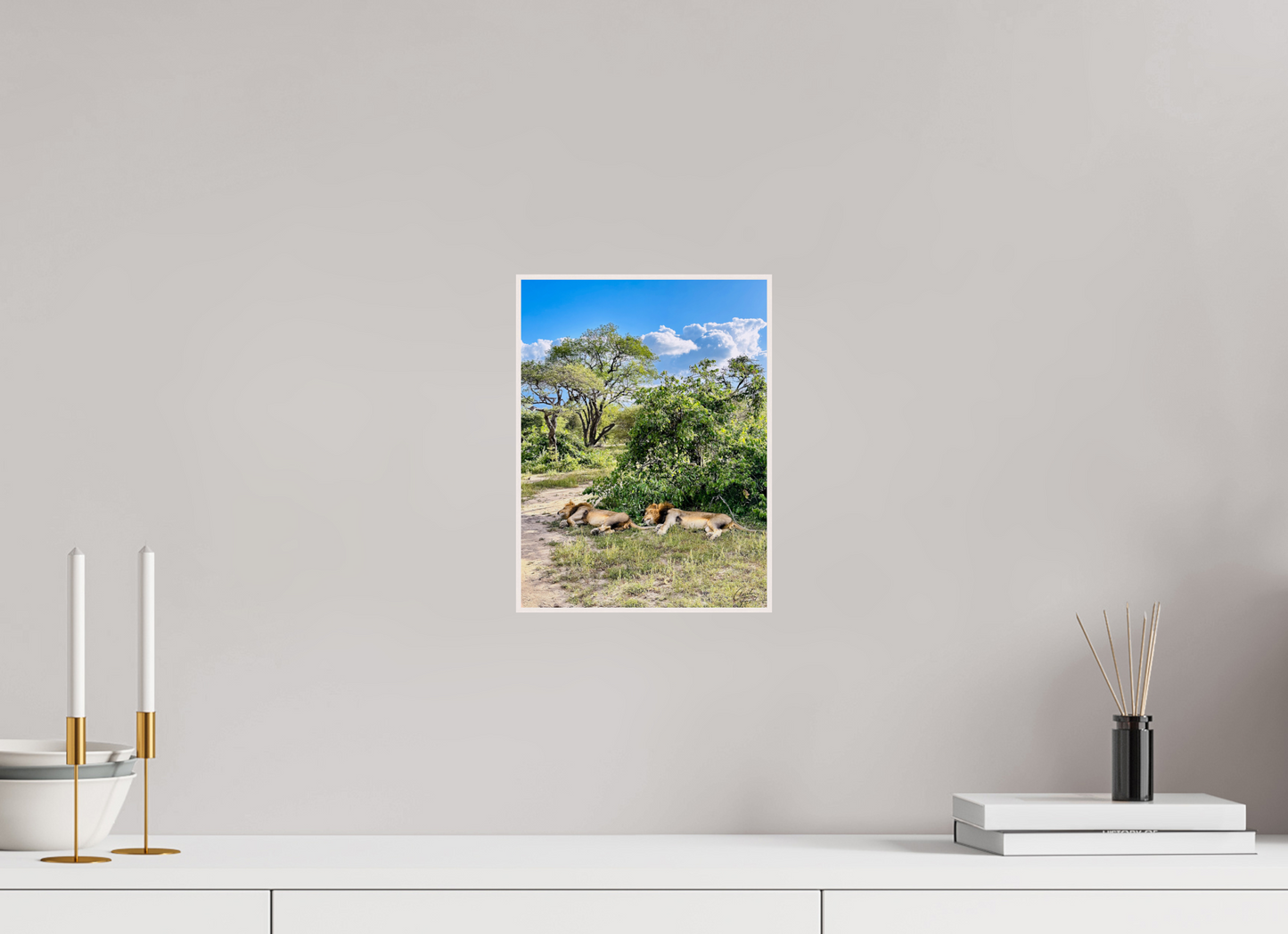 21 x 28 cm, Tirage photo métallisée ultraHD sous Plexi cadre Artbox Kings in Repose (Caroline Fourest)