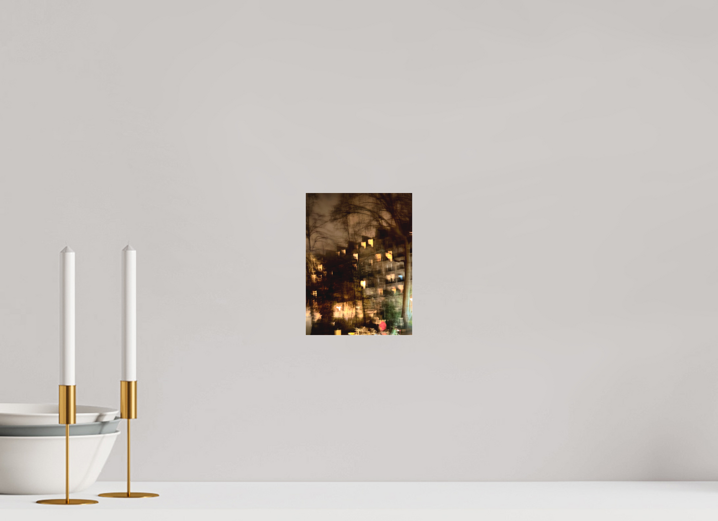15 x 20 cm, Tirage photo sous Plexi mat Les lumières de la ville (Marie Sicard)