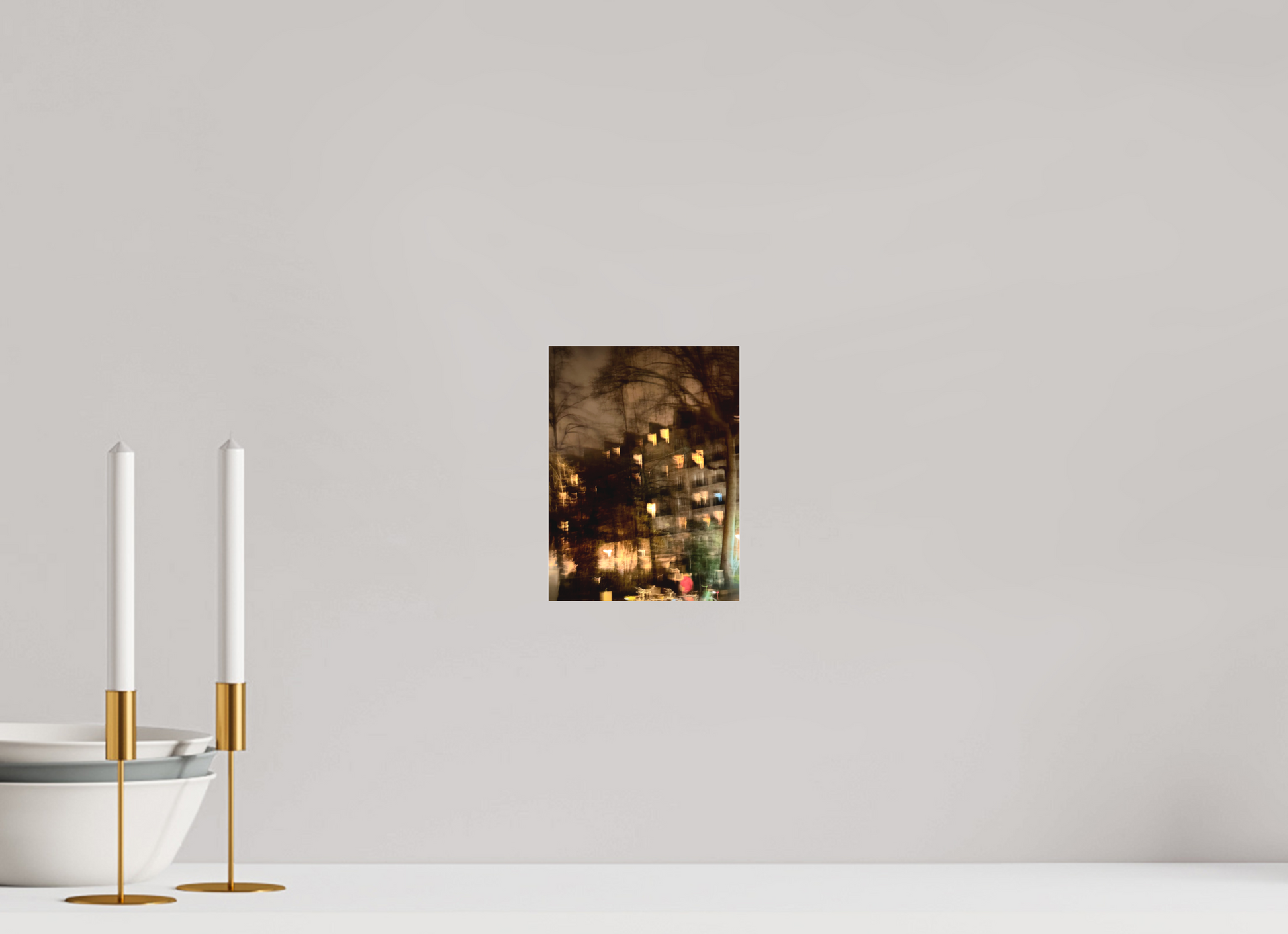 15 x 20 cm, Tirage photo sous Plexi mat Les lumières de la ville (Marie Sicard)