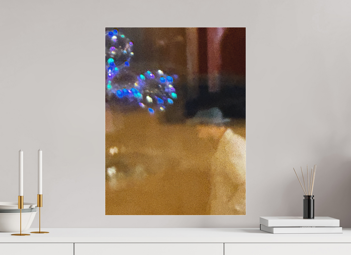45 x 60 cm, Tirage photo sous Plexi mat Solitude, l'homme Flou (Marie Sicard)