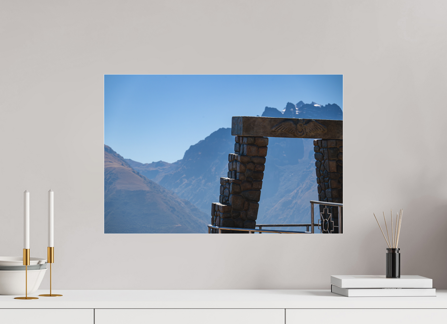 60 x 40 cm, Tirage photo sous Plexi mat perou c