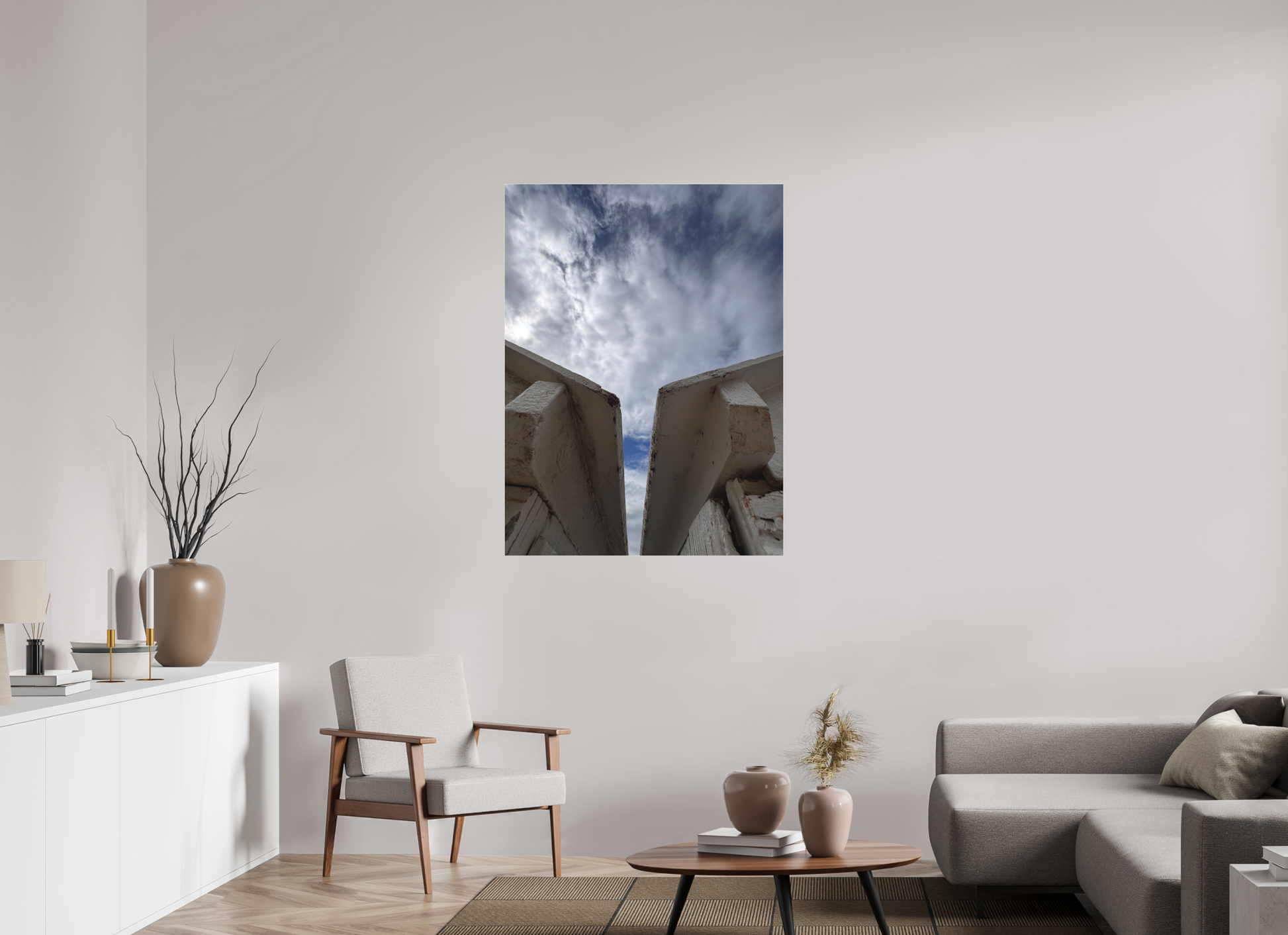 90 x 120 cm, Tirage photo sous Plexi mat Face à la mer #2 (Marie Sicard)