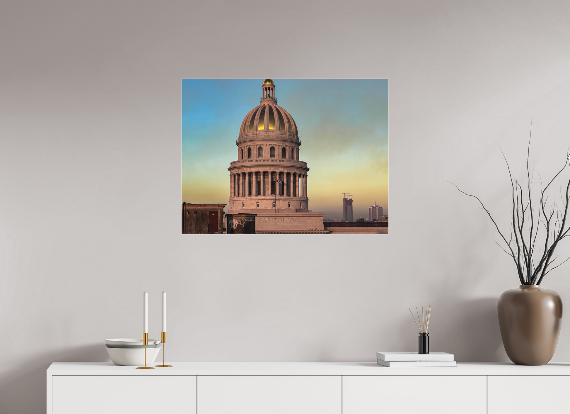 80 x 60 cm, Tirage photo sous Plexi mat cb