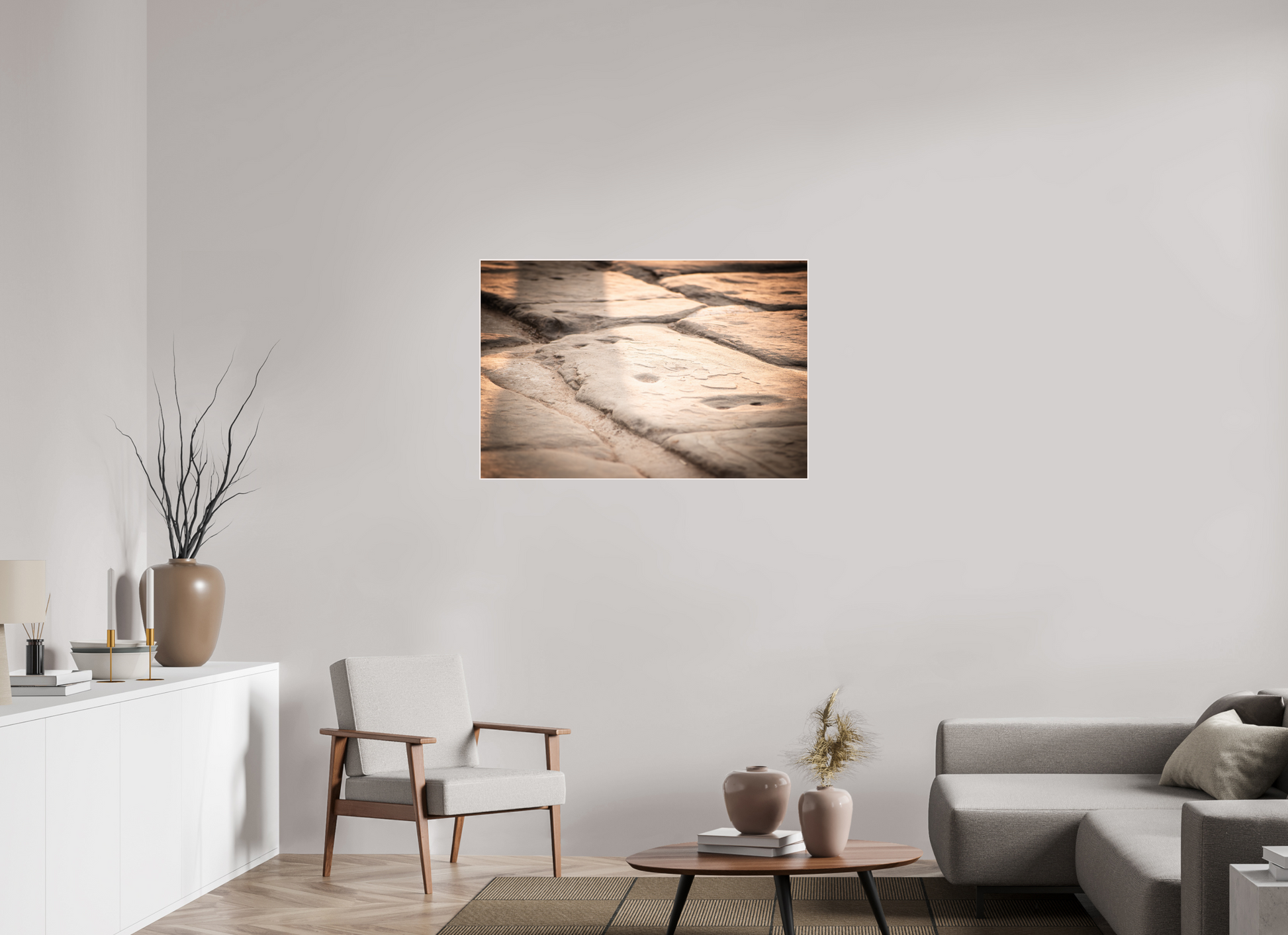 105 x 70 cm, Tirage photo métallisée ultraHD sous Plexi cadre Artbox <