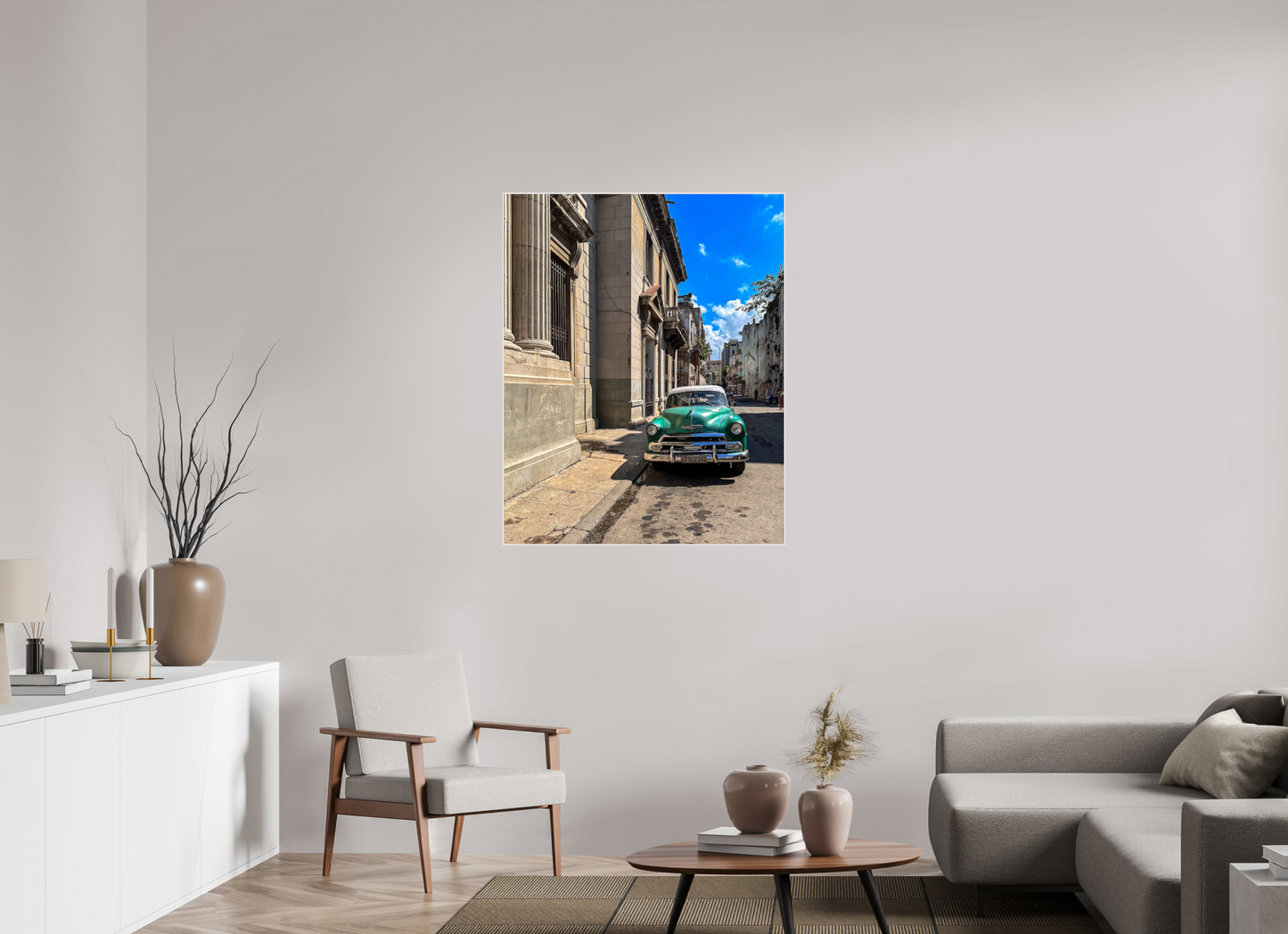 90 x 112,5 cm, Tirage photo métallisée ultraHD sous Plexi cadre Artbox h