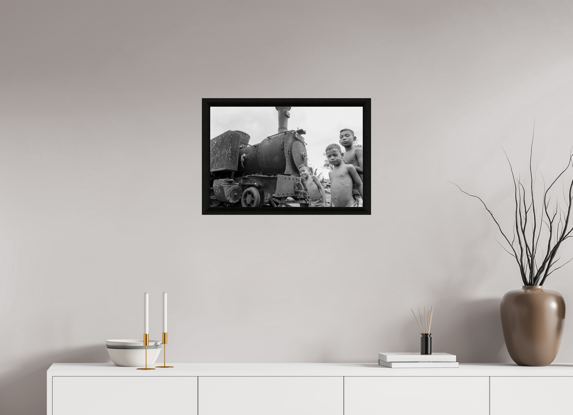 60 x 40 cm, Stockholm 30 mm noir Indonesia (1978) Photography : © Catherine Deudon / REIA (Catherine Deudon )