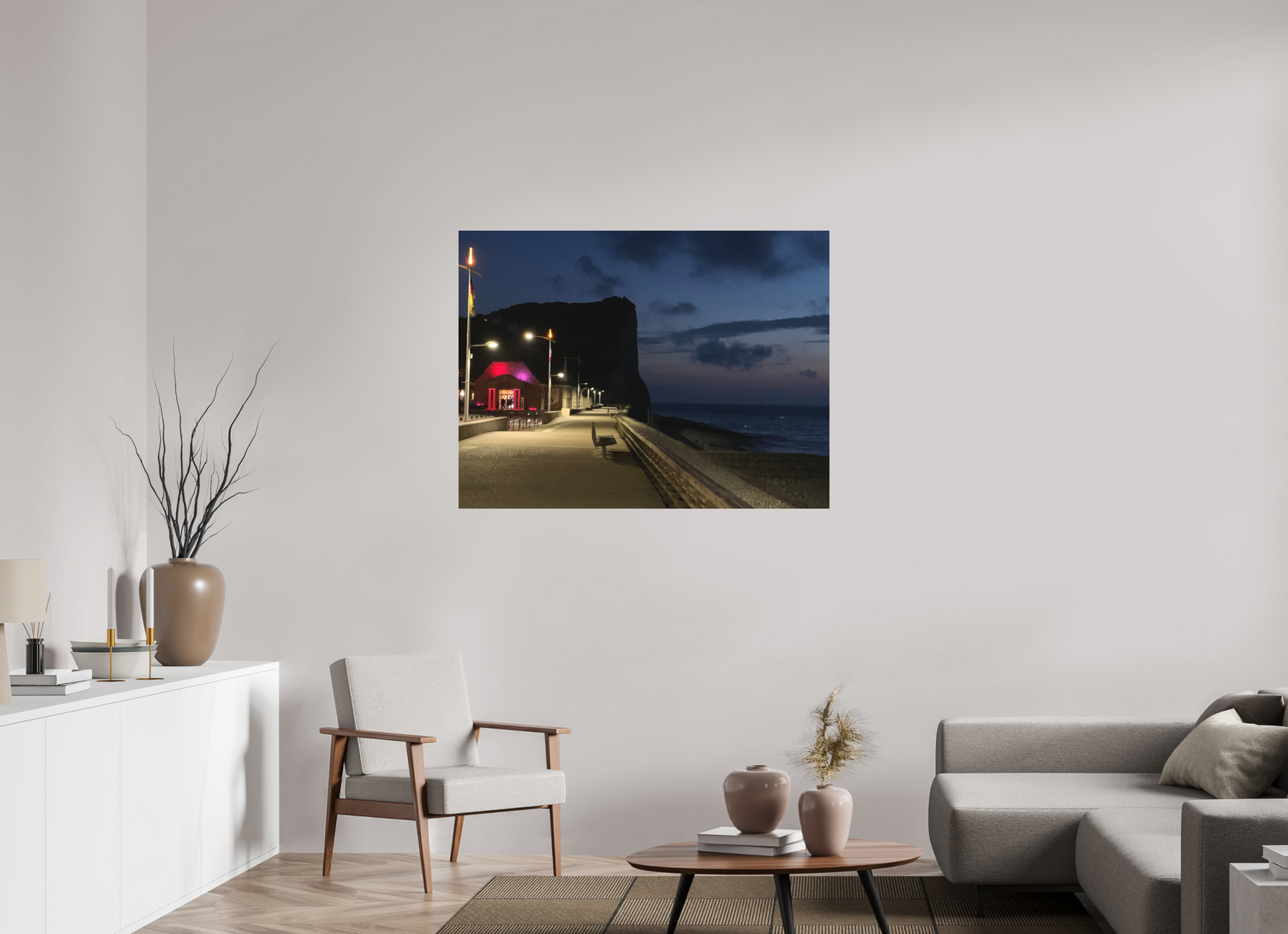120 x 90 cm, Tirage photo sous Plexi mat Face à la mer #1 (Marie Sicard) kkk