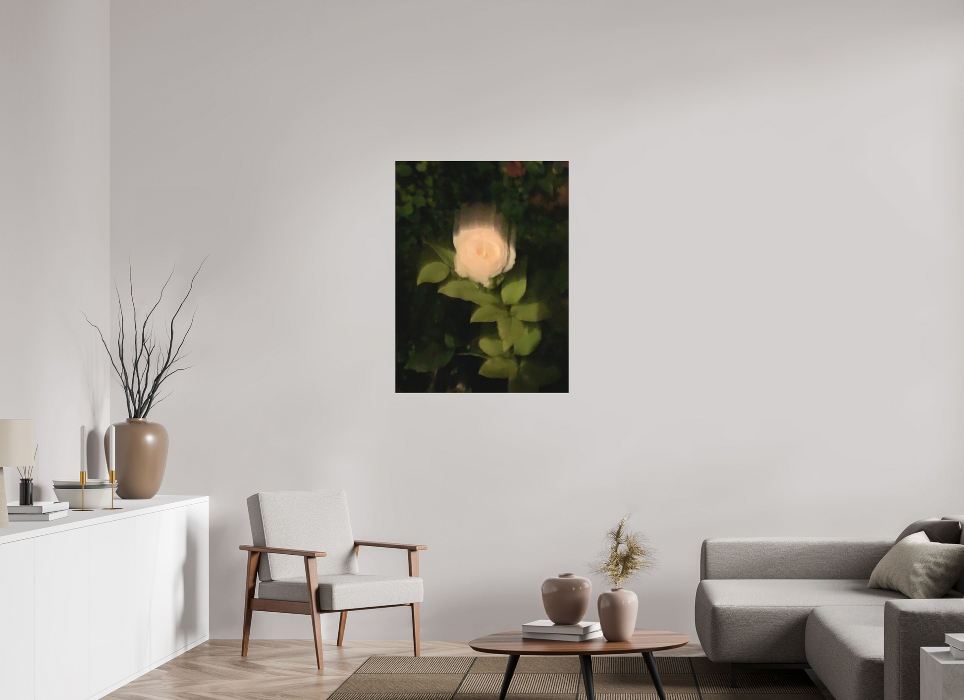 75 x 100 cm, Tirage photo sous Plexi mat Le Roman de la Rose #3 (Marie Sicard)