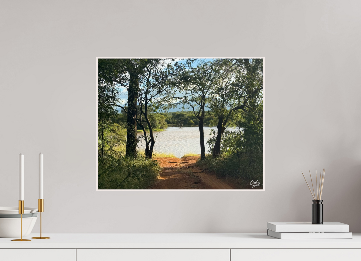 50,4 x 40 cm, Tirage photo métallisée ultraHD sous Plexi cadre Artbox Whispers of the Willow (Caroline Fourest)