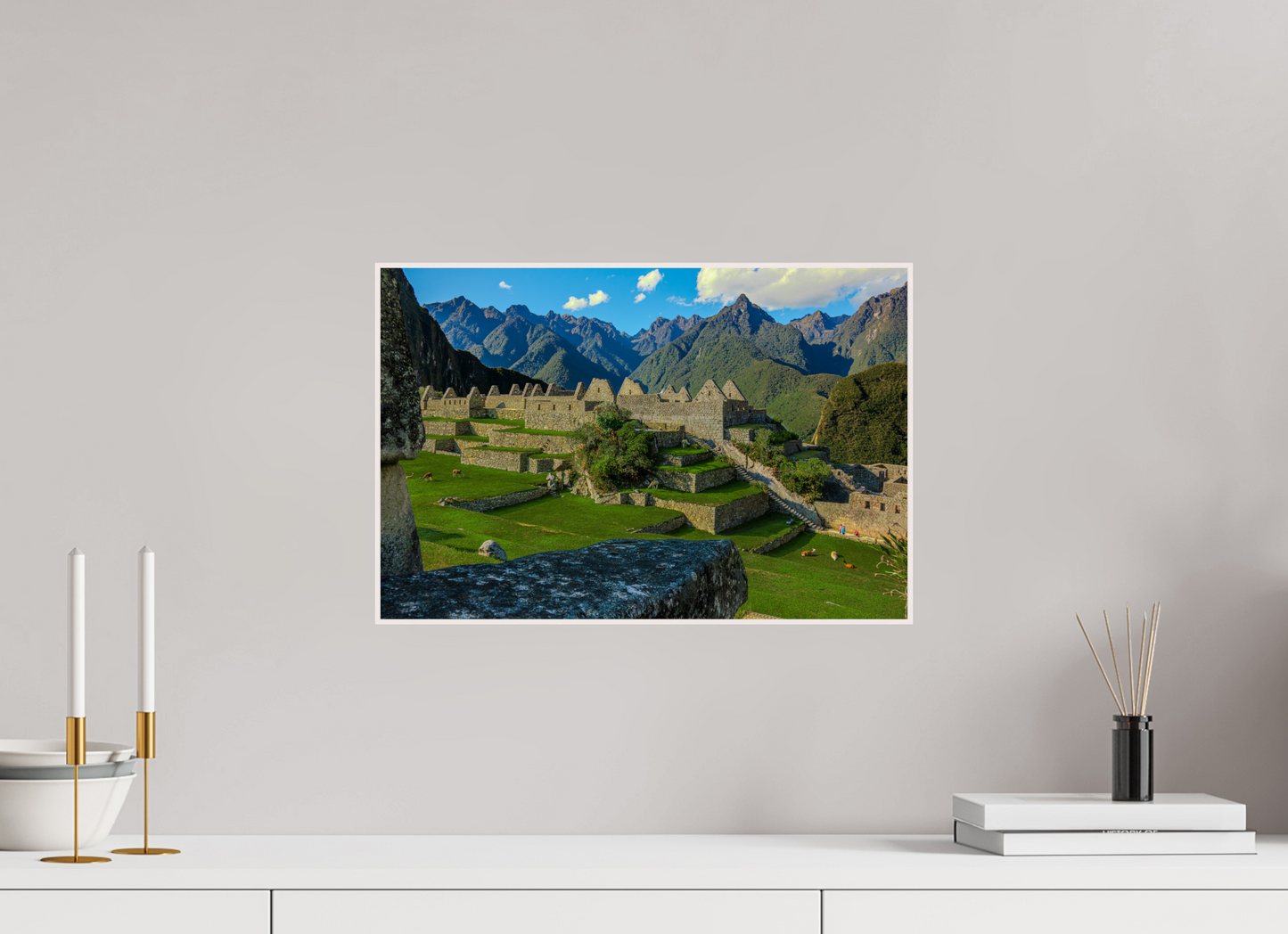 45 x 30 cm, Tirage photo métallisée ultraHD sous Plexi cadre Artbox Fiammetta Perou