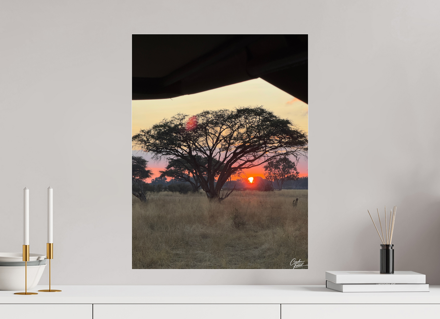 45 x 60 cm, Photo Print Under Acrylic Glass Savannah Serenade  (Caroline Fourest)