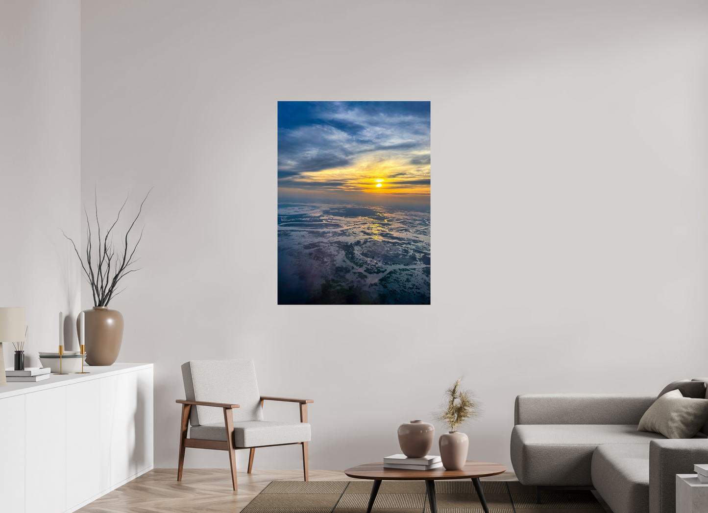 90 x 120 cm, Tirage photo ultraHD sous Plexi fg