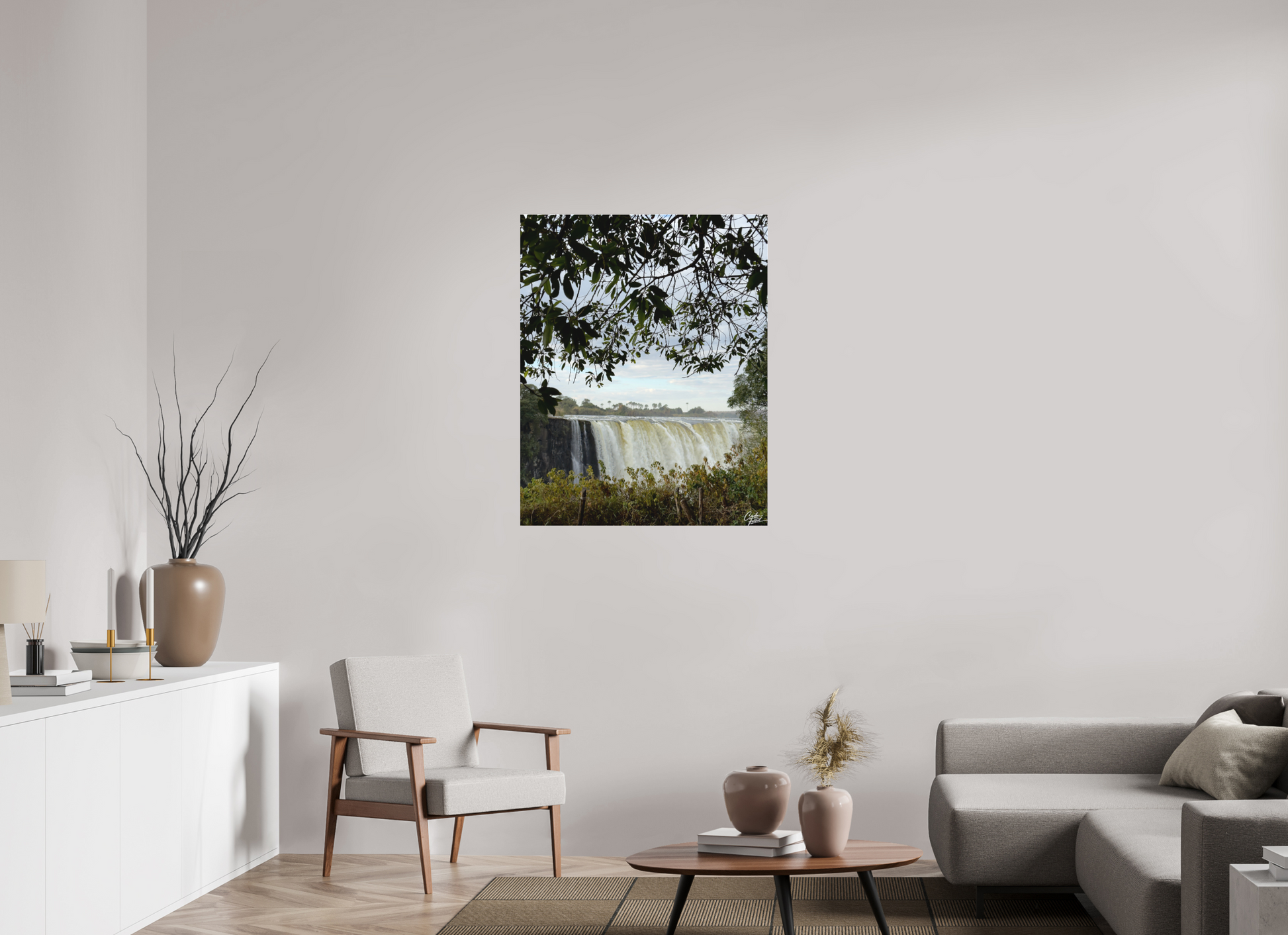 80 x 100,5 cm, Tirage photo sous Plexi mat Endless Flow (Caroline Fourest)