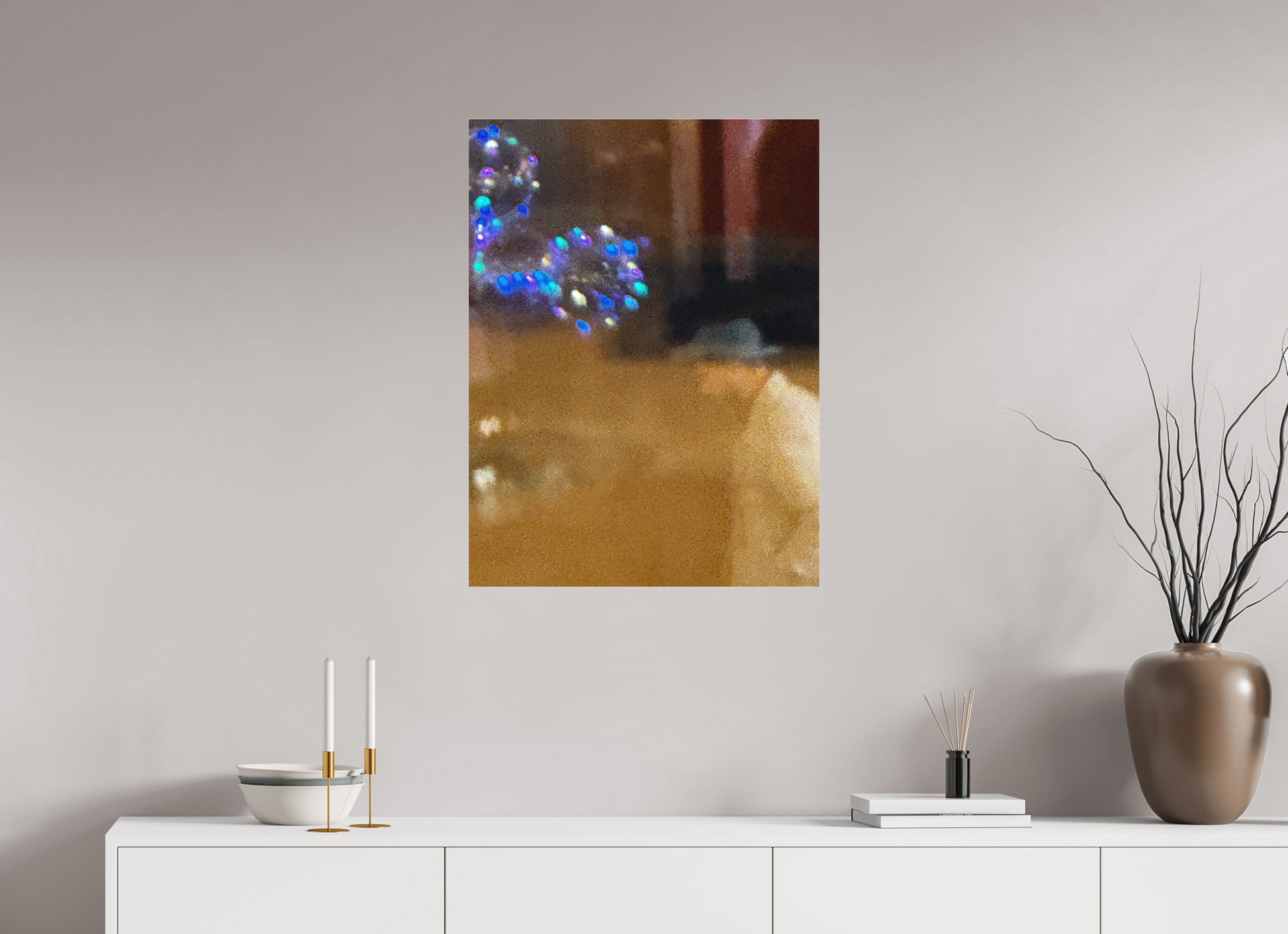 60 x 80 cm, Tirage photo sous Plexi mat Solitude, l'homme Flou (Marie Sicard)