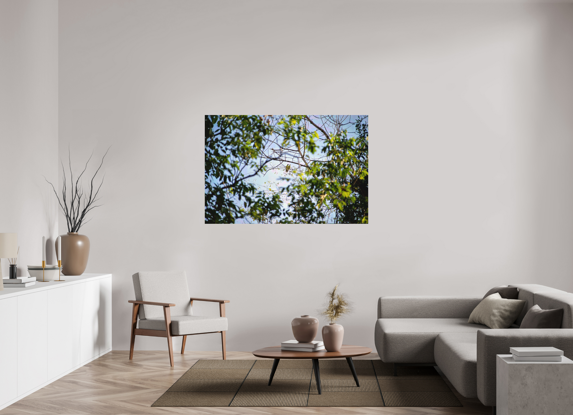 150 x 100 cm, Tirage photo sous Plexi mat camp