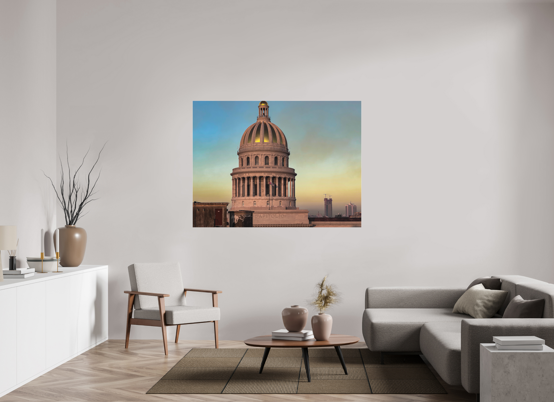 160 x 120 cm, Tirage photo sous Plexi mat cb