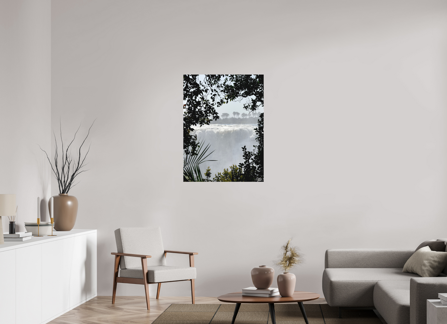 75 x 100 cm, Tirage photo sous Plexi mat The Roar Beyond the Leaves (Caroline Fourest)