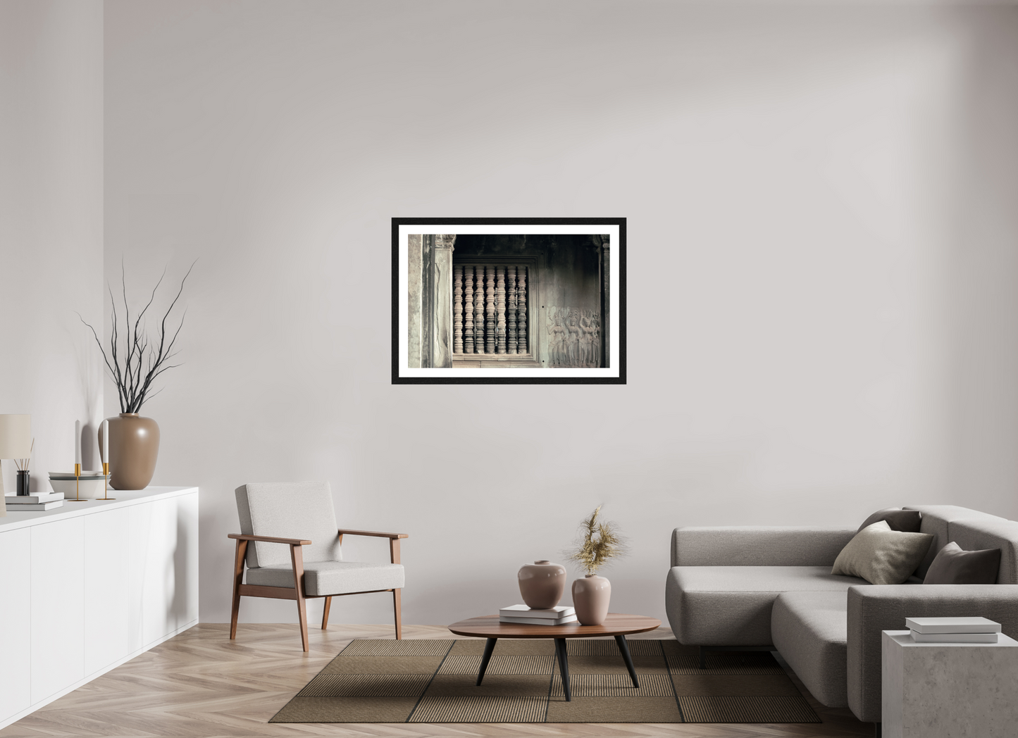 105 x 70 cm, Cadre noir FIAMMETTA VENNER camp