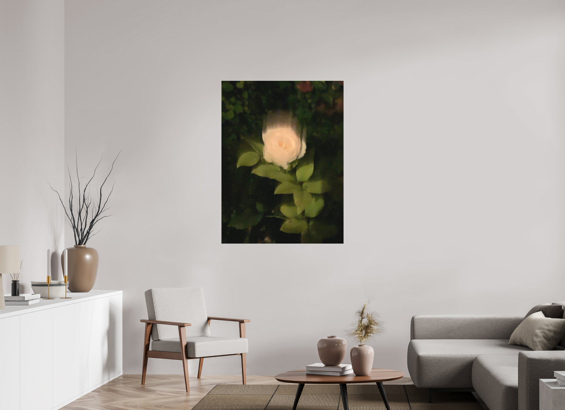90 x 120 cm, Tirage photo sous Plexi mat Le Roman de la Rose #3 (Marie Sicard)