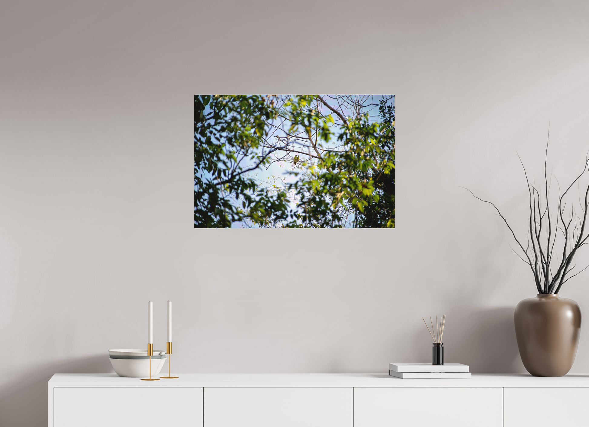 75 x 50 cm, Tirage photo sous Plexi mat camp