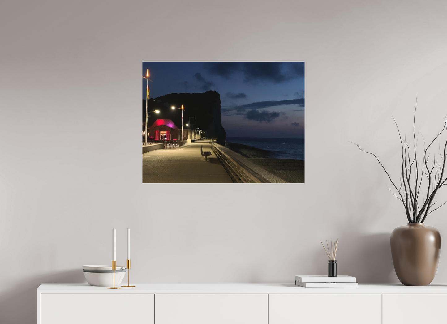 80 x 60 cm, Tirage photo sous Plexi mat Face à la mer #1 (Marie Sicard)