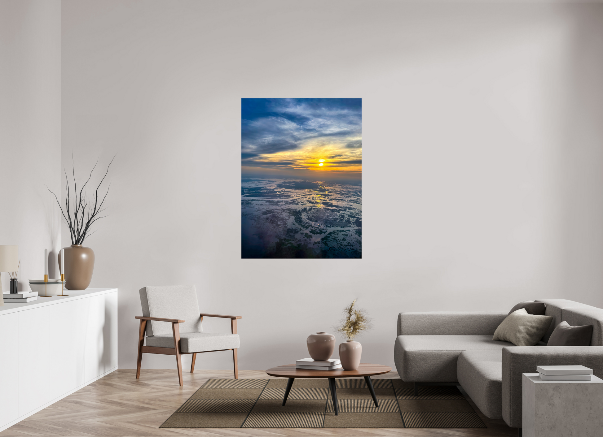 105 x 140 cm, Tirage photo ultraHD sous Plexi fg