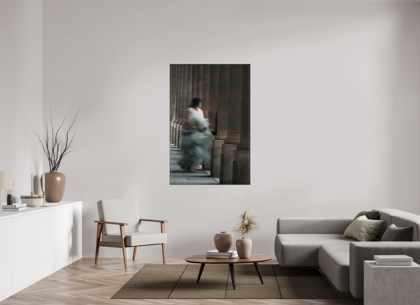 100 x 150 cm, Artbox aluminium argent qS