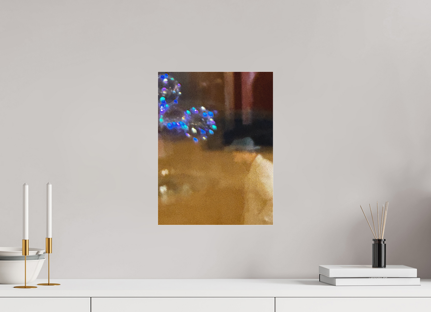 30 x 40 cm, Tirage photo sous Plexi mat Solitude, l'homme Flou (Marie Sicard)