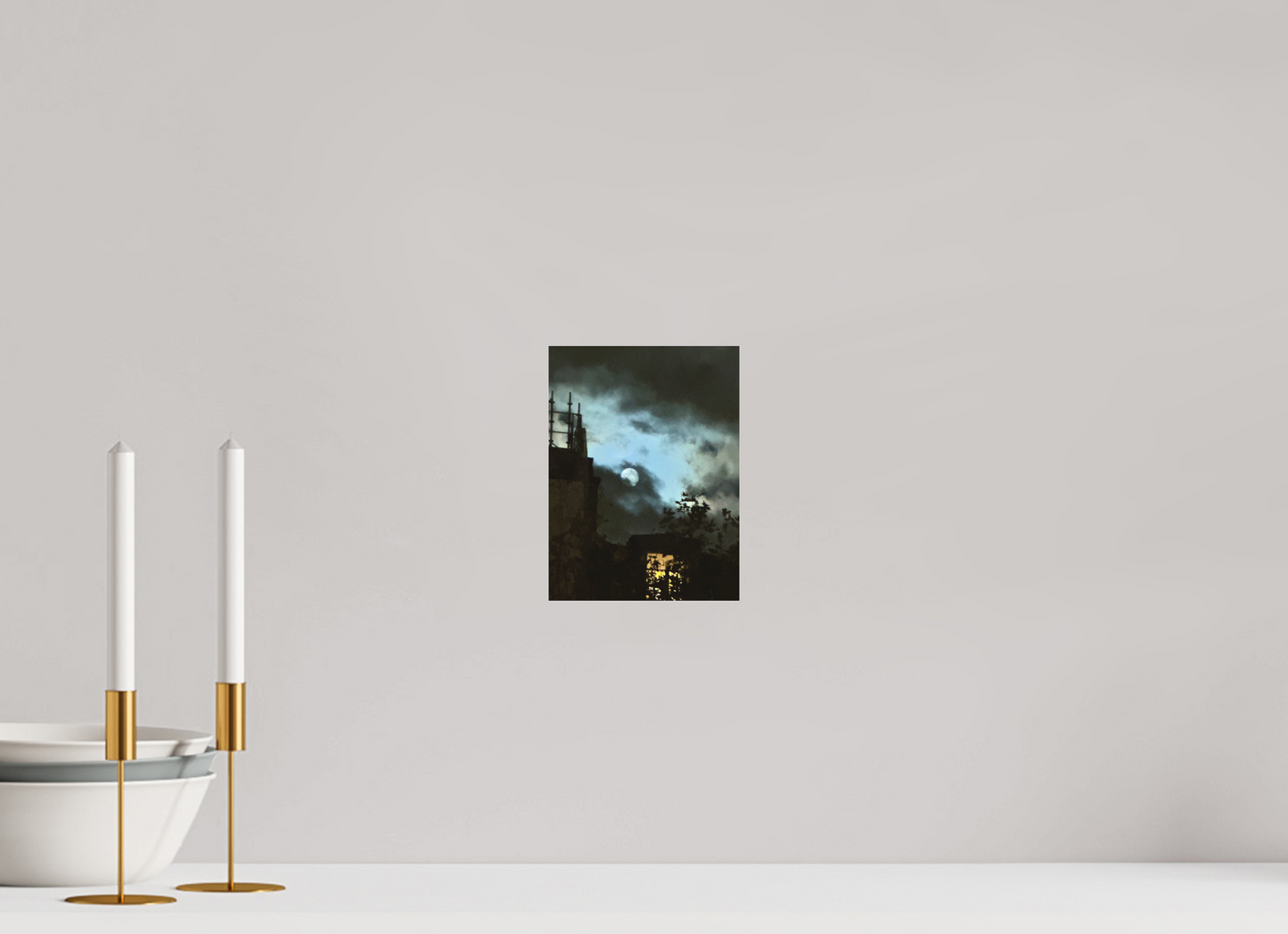 15 x 20 cm, Tirage photo sous Plexi mat Contes de la Lune Vague #2 (Marie Sicard)
