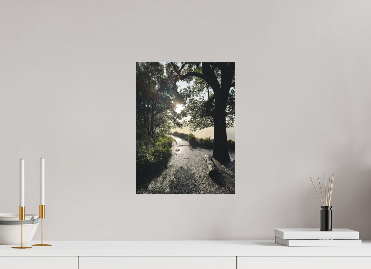 30 x 40 cm, Tirage photo sous Plexi mat Where Light and Water Weave Their Magic (Caroline Fourest)