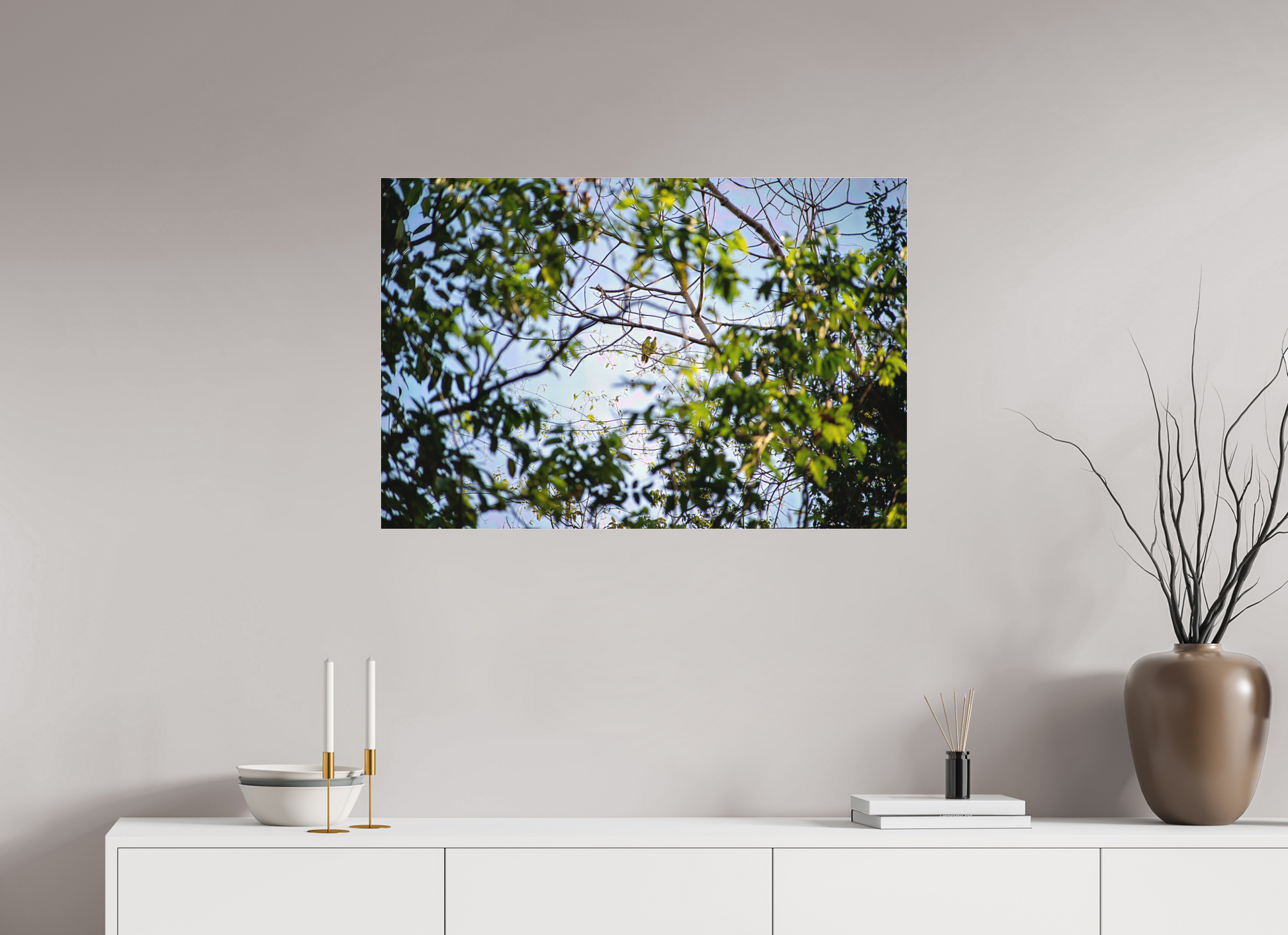 90 x 60 cm, Tirage photo sous Plexi mat camp