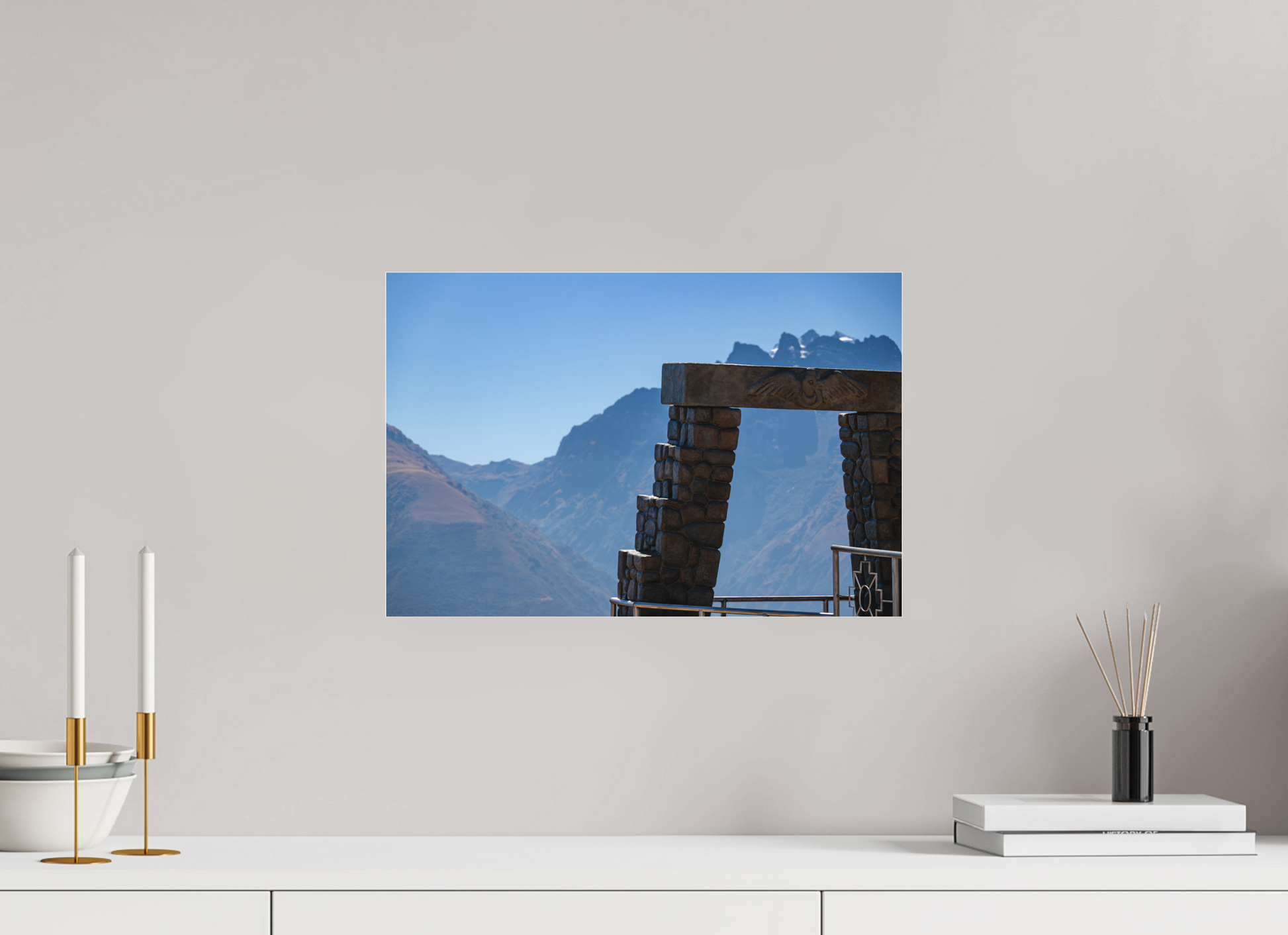 45 x 30 cm, Tirage photo sous Plexi mat perou c