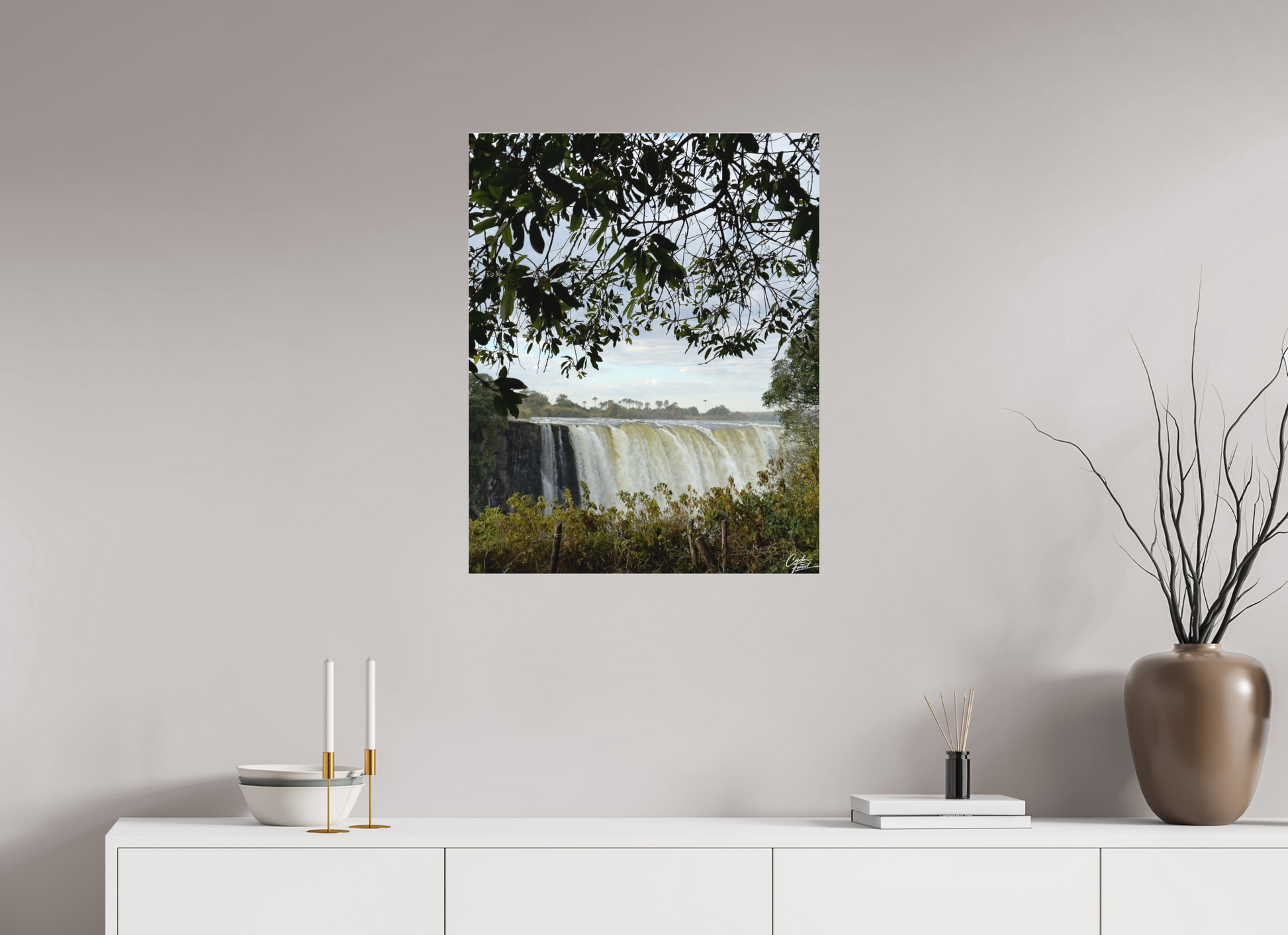 60 x 75,3 cm, Tirage photo sous Plexi mat Endless Flow (Caroline Fourest)