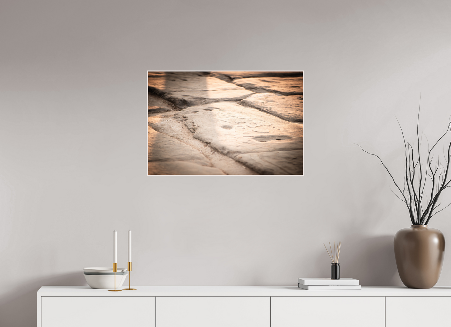 75 x 50 cm, Tirage photo métallisée ultraHD sous Plexi cadre Artbox <